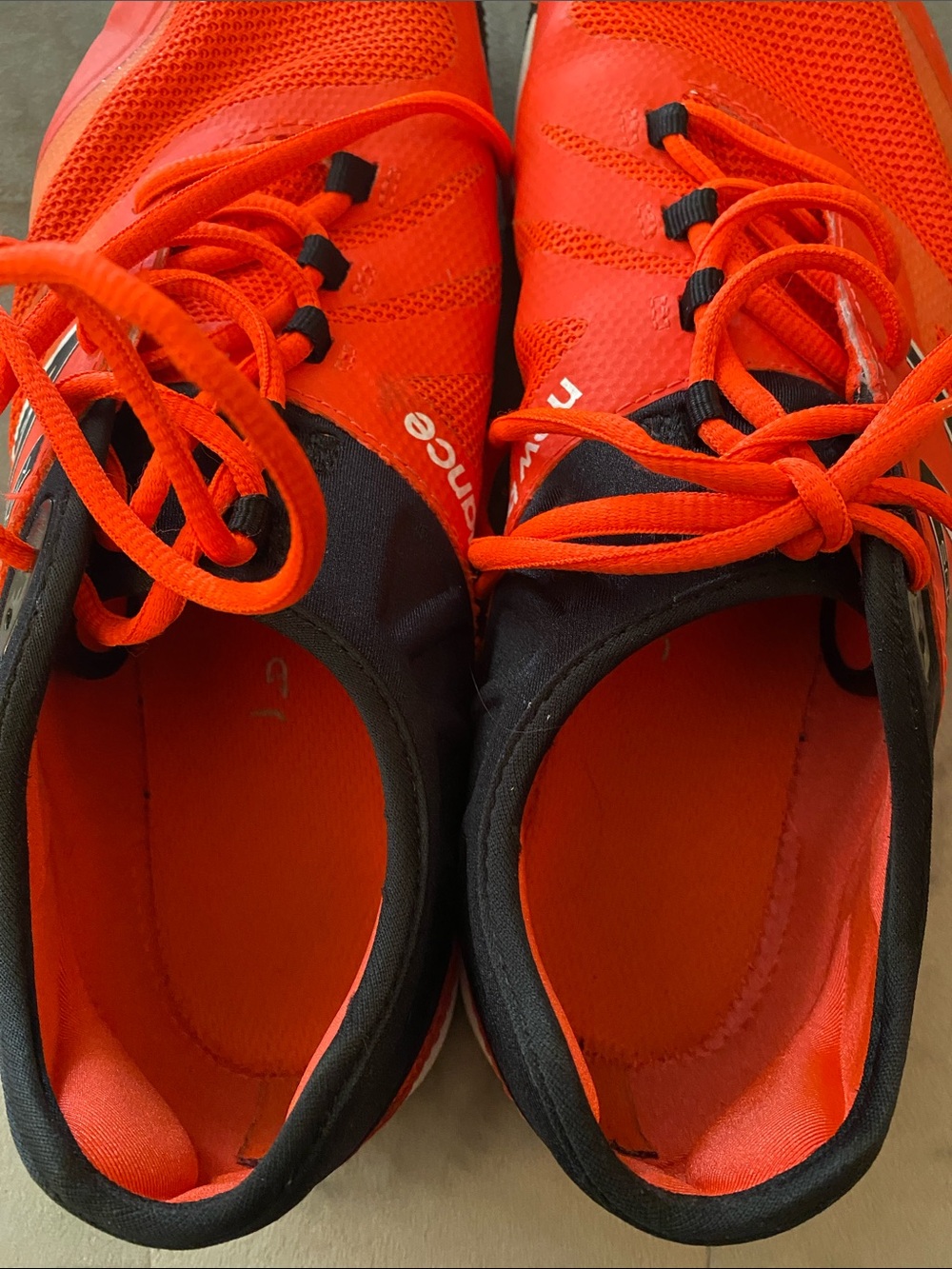 New Balance Orange and Black Minimus Running Shoes - Picture 6 of 6